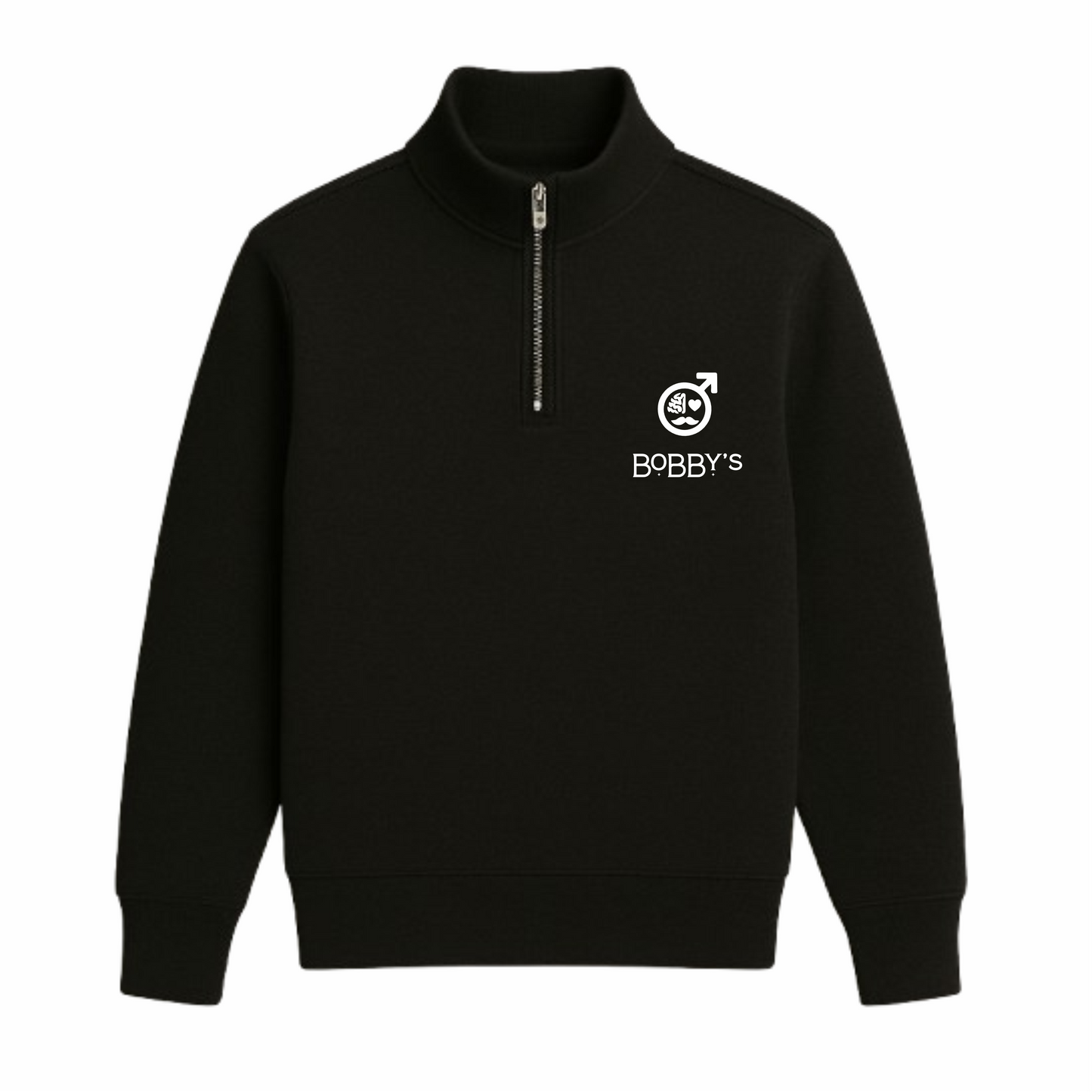 Keep Showing Up - Quarter Zip Sweatshirt - Black