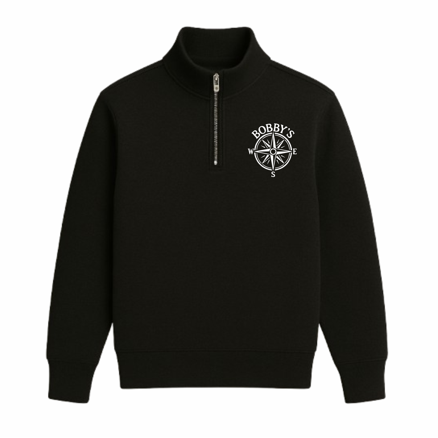 One Step Further - Quarter Zip Sweatshirt - Black