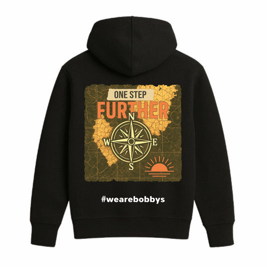 One Step Further - Hoodie - Black