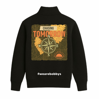 Chasing Tomorrow - Quarter Zip Sweatshirt - Black