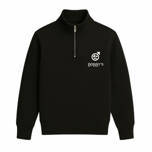 Everyone You Meet - Quarter Zip Sweatshirt - Black