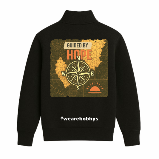 Guided by Hope - Quarter Zip Sweatshirt - Black