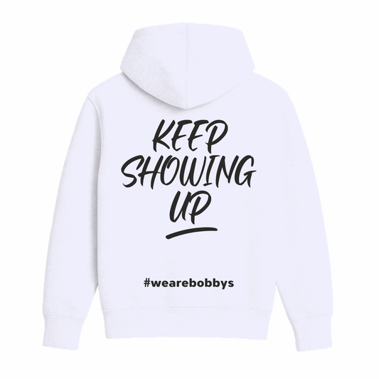 Keep Showing Up - Hoodie - White