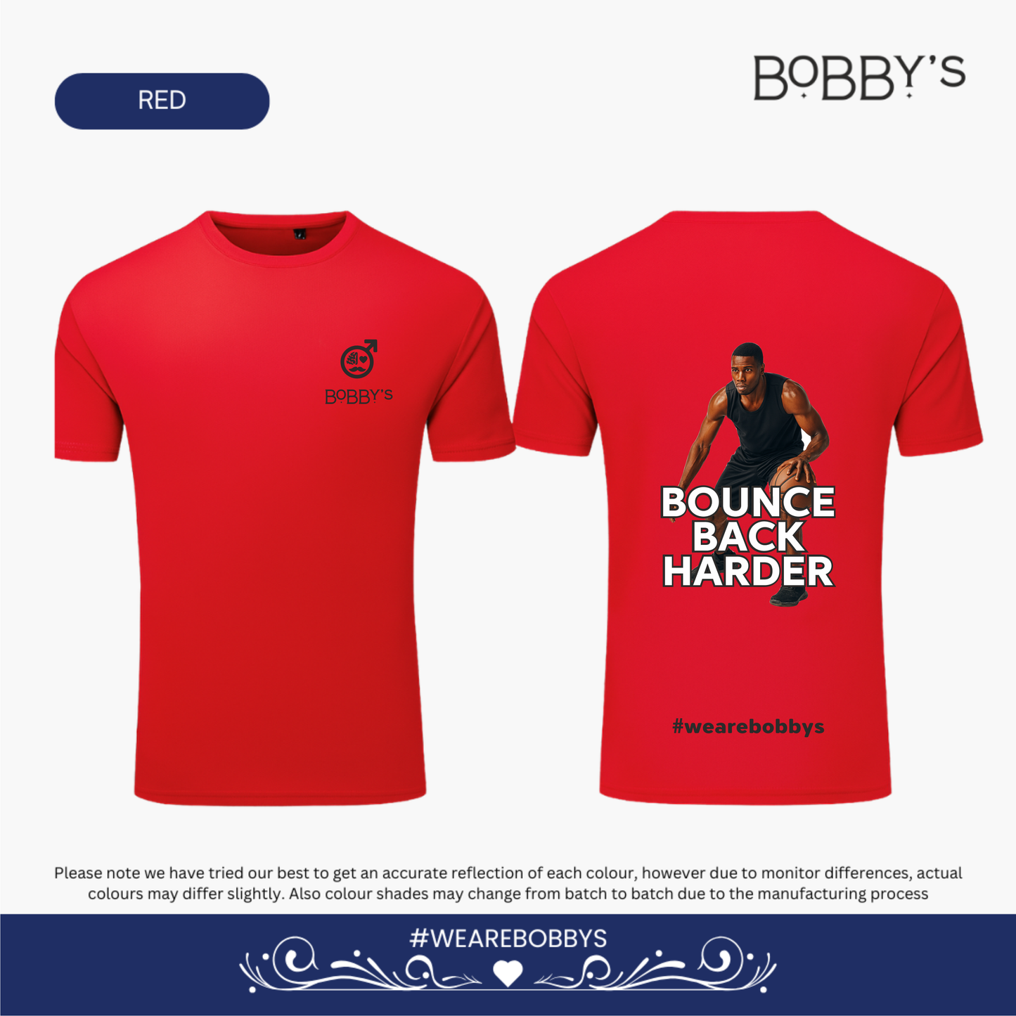 Bounce Back Harder - Basketball - Active-Dry Performance T-Shirt