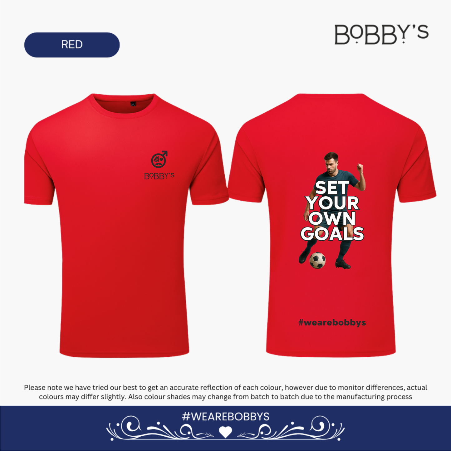 Set Your Own Goals – Football - Active-Dry Performance T-Shirt