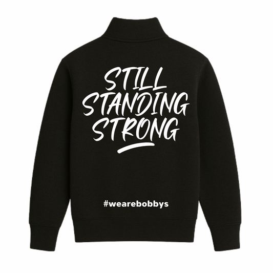 Still Standing Strong - Quarter Zip Sweatshirt - Black